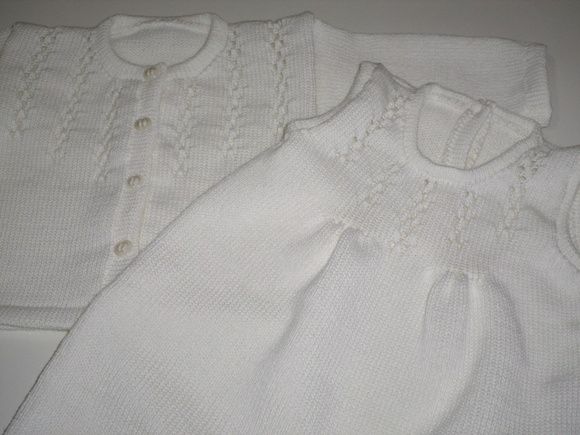Casaquinho e Salopete para Batizado